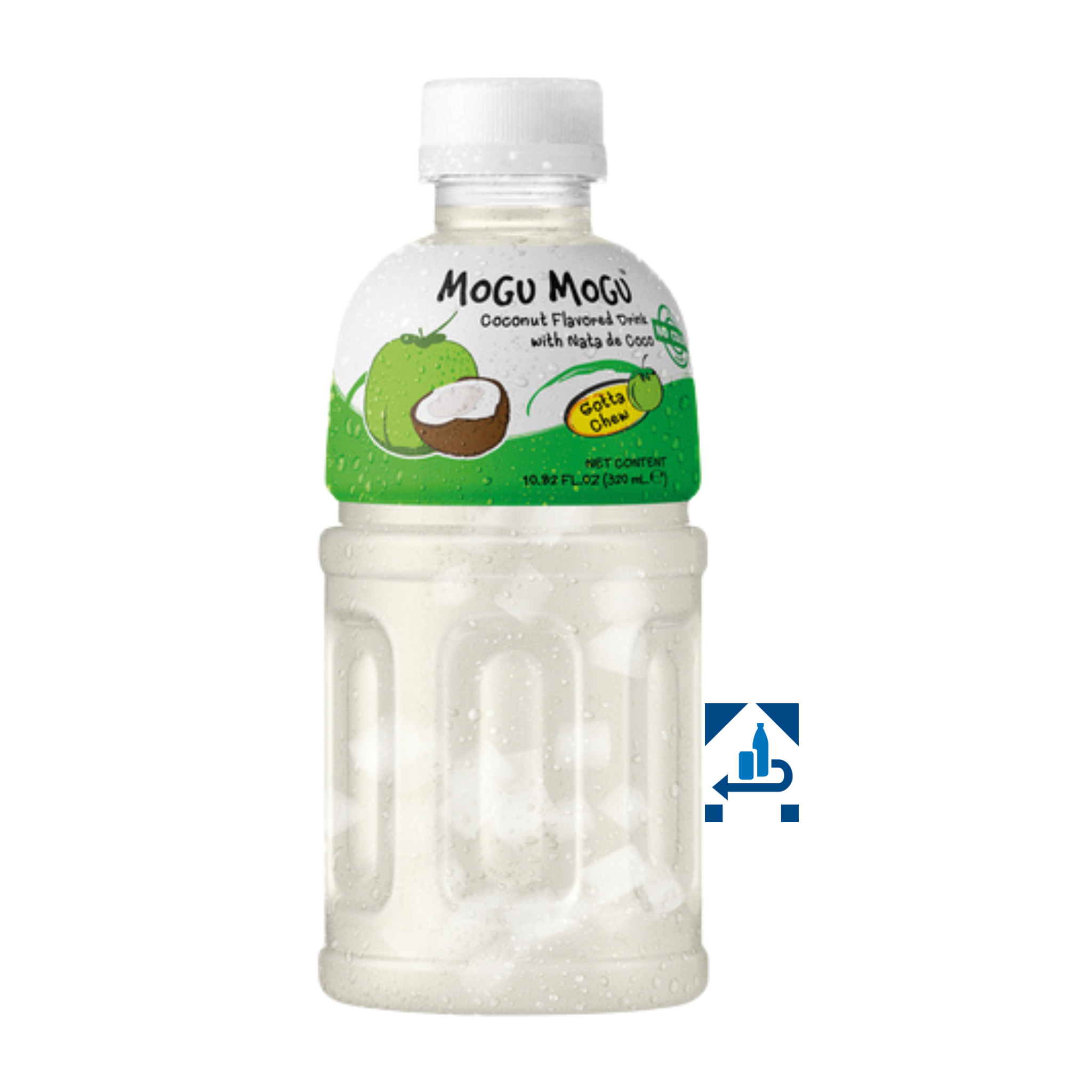 Mogu Mogu Kokos Getränk mit Nata de Coco 320ml (12er-Pack)