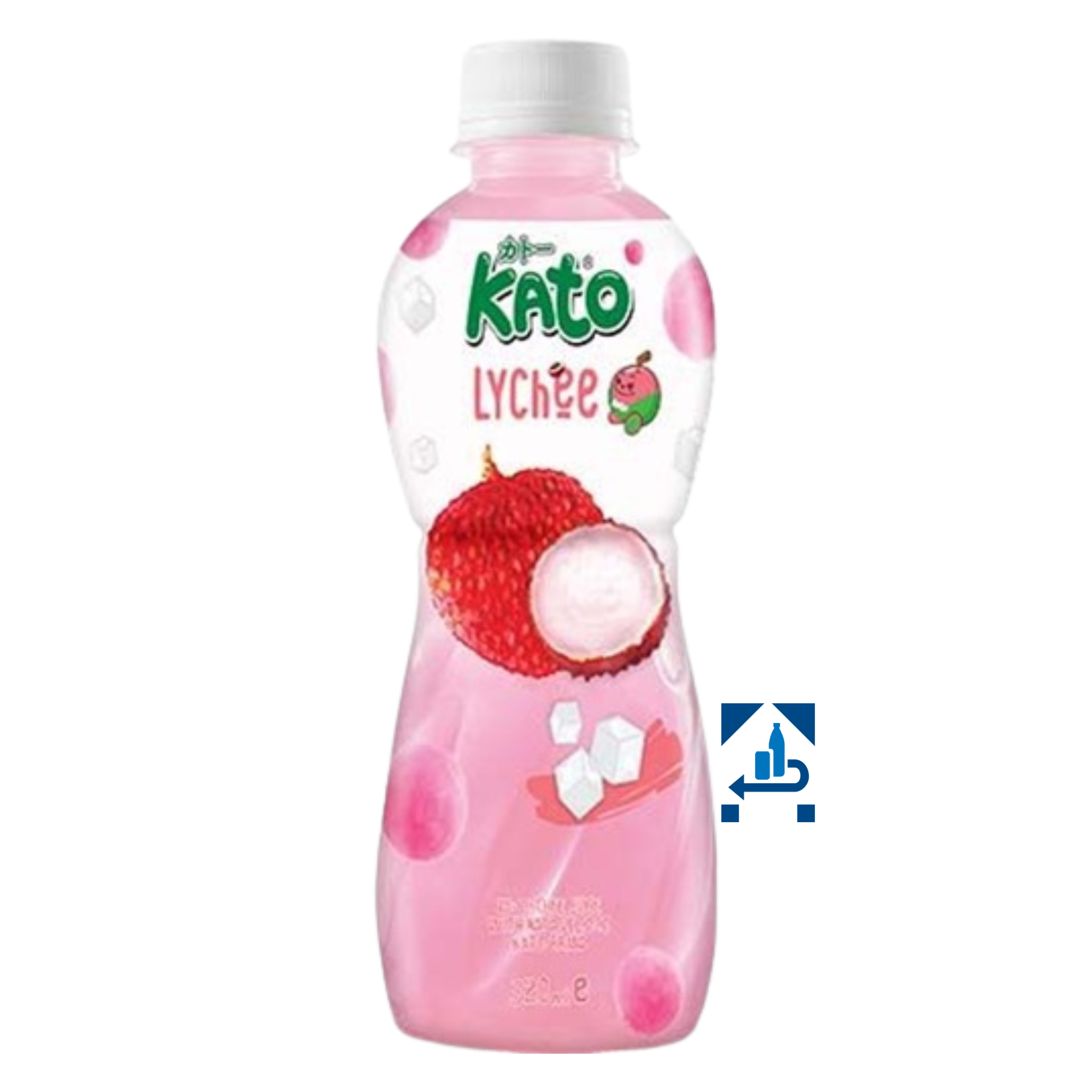 Kato Litschi Getränk mit Nata de Coco 320ml (12er-Pack)