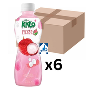 Kato Litschi Getränk mit Nata de Coco 320ml (6er-Pack)