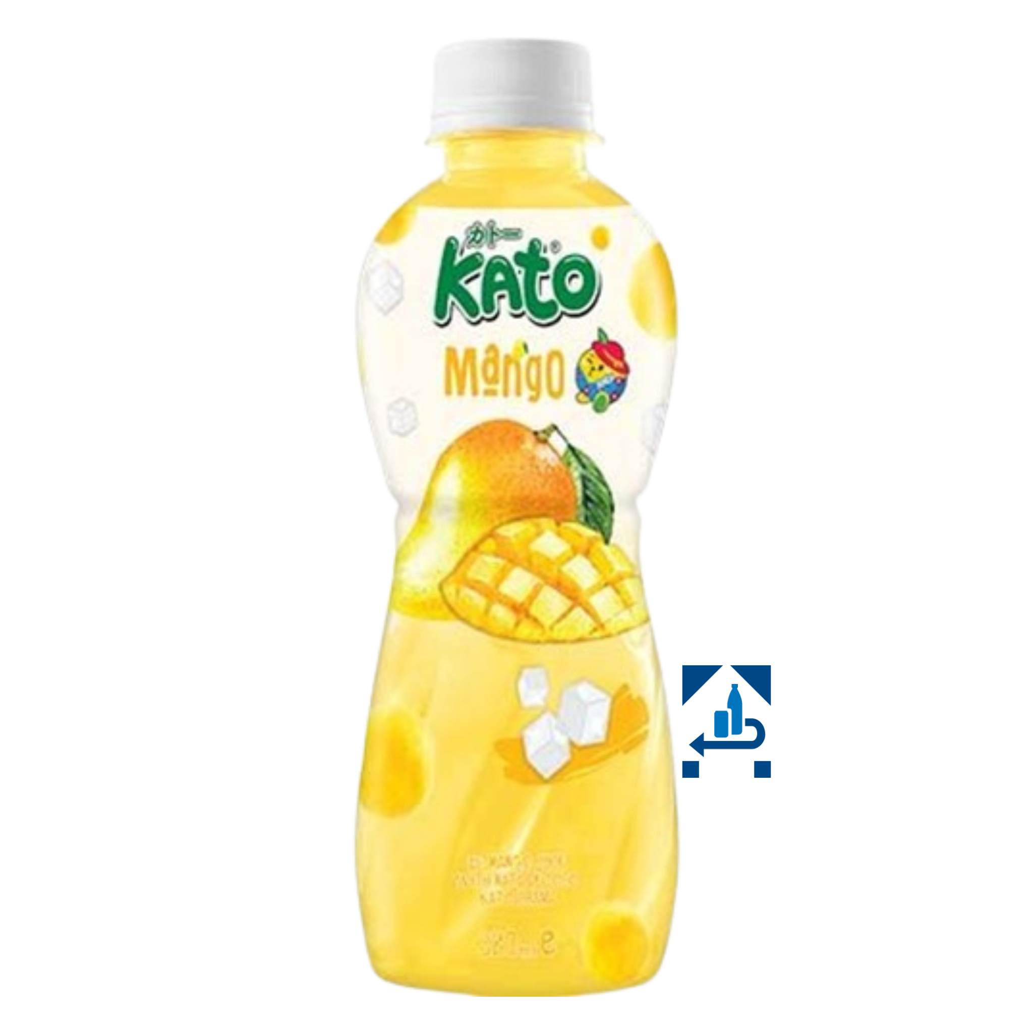 Kato Mango Getränk mit Nata de Coco 320ml (12er-Pack)