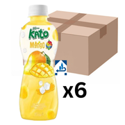 Kato Mango Getränk mit Nata de Coco 320ml (6er-Pack)