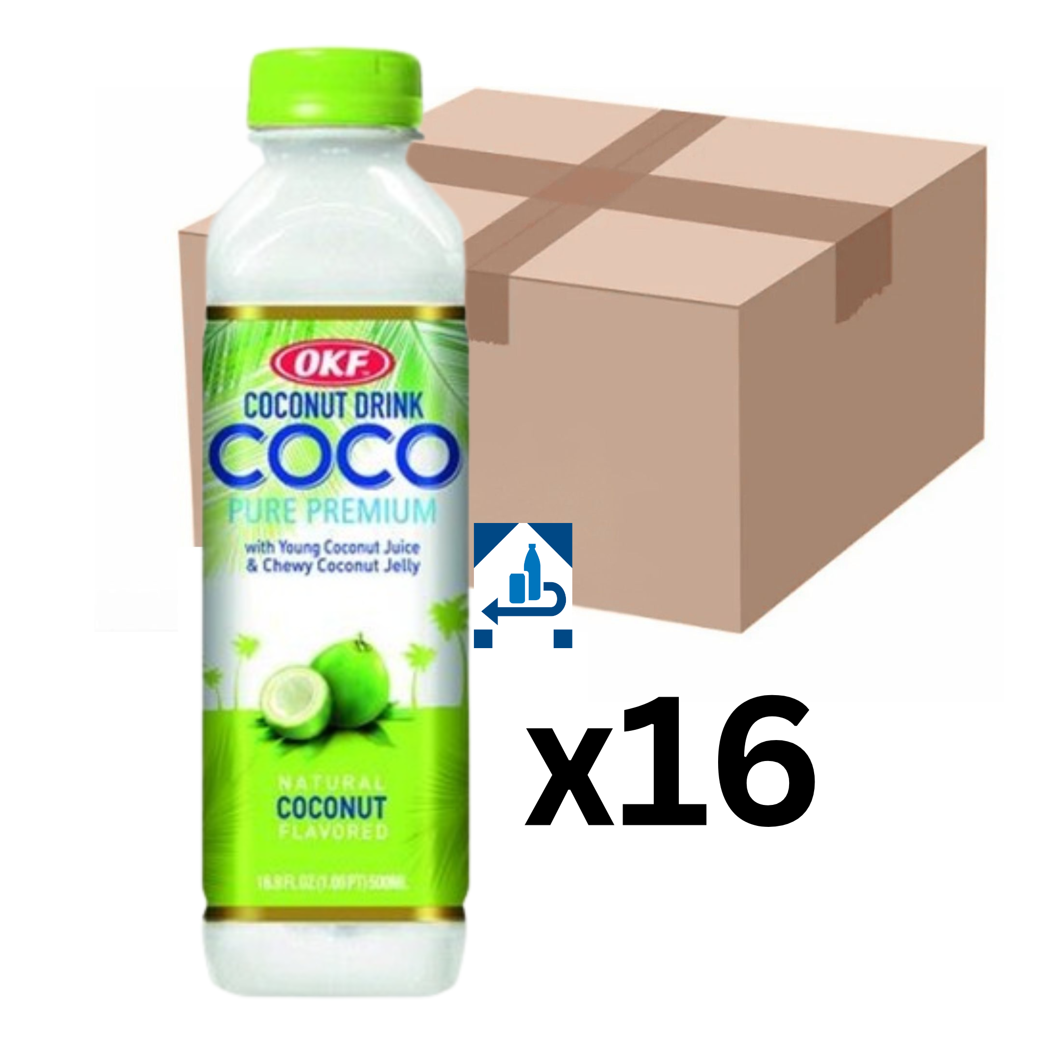OKF Coco Kokosnuss Getränk 500ml (16er-Pack)