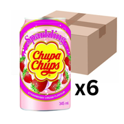 Chupa Chups Sparkling Strawberry Cream 345ml (6er-Pack)