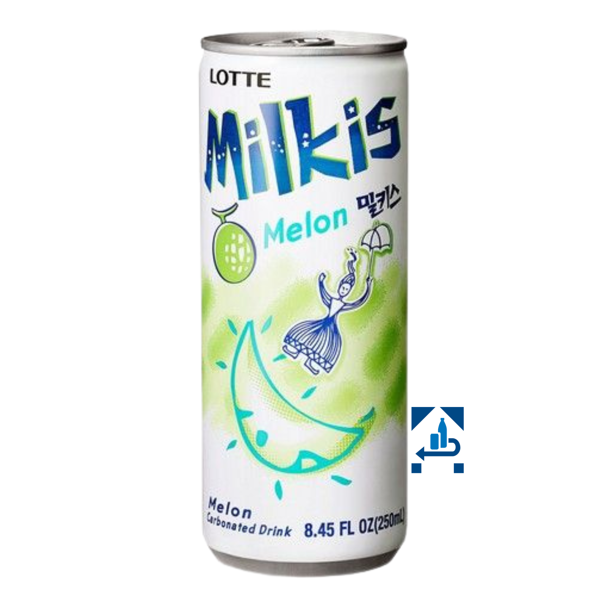 Lotte Milkis Melone Milchgetränk 250ml (10er-Pack)