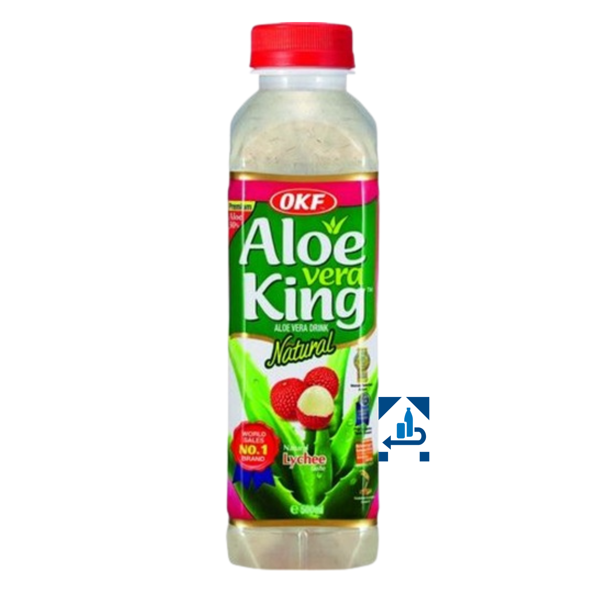 OKF Aloe Vera Getränk Litschi 500ml (16er-Pack)