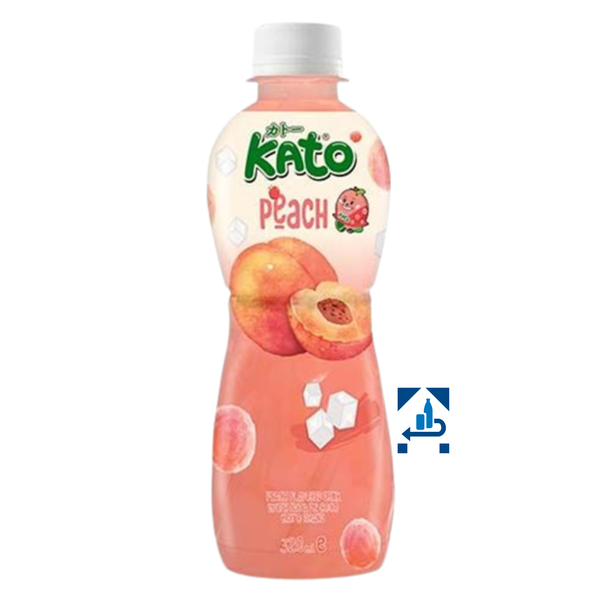 Kato Pfirsich Getränk mit Nata de Coco 320ml (12er-Pack)_MHD