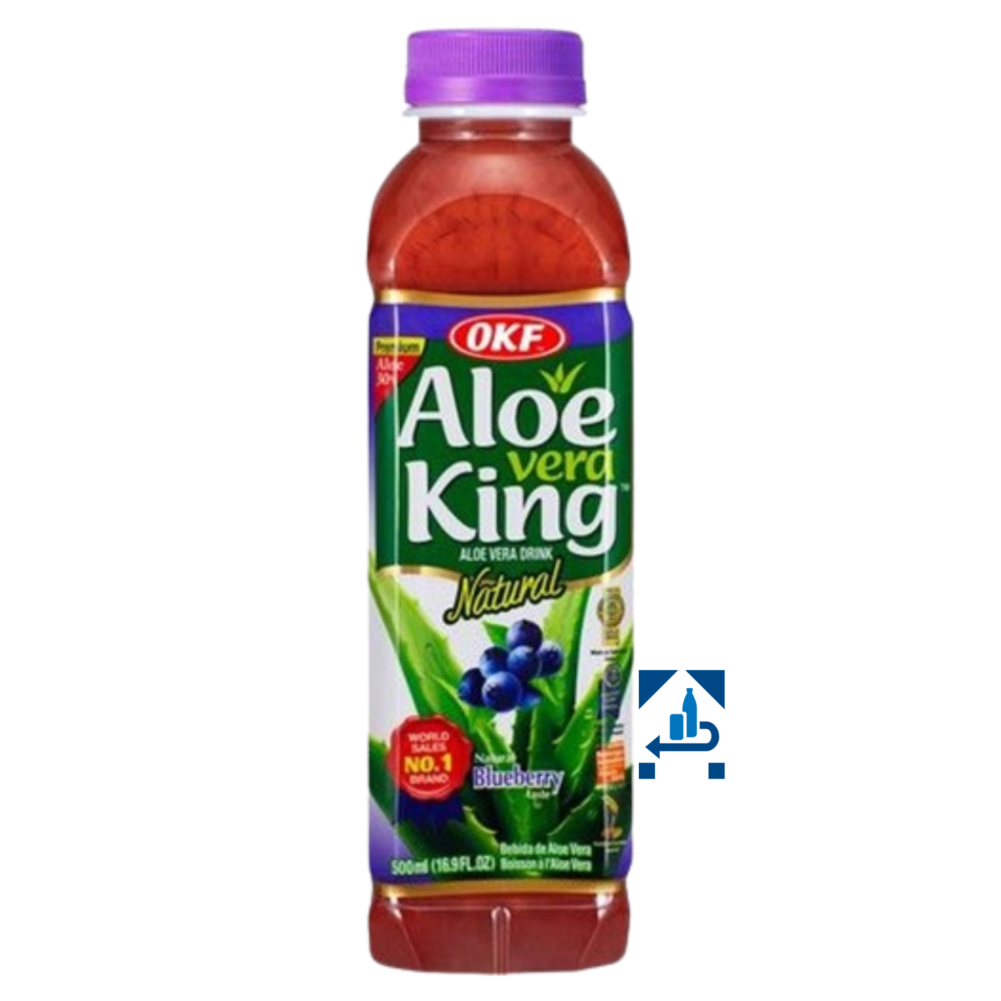 OKF Aloe Vera Getränk Heidelbeere 500ml (16er-Pack)
