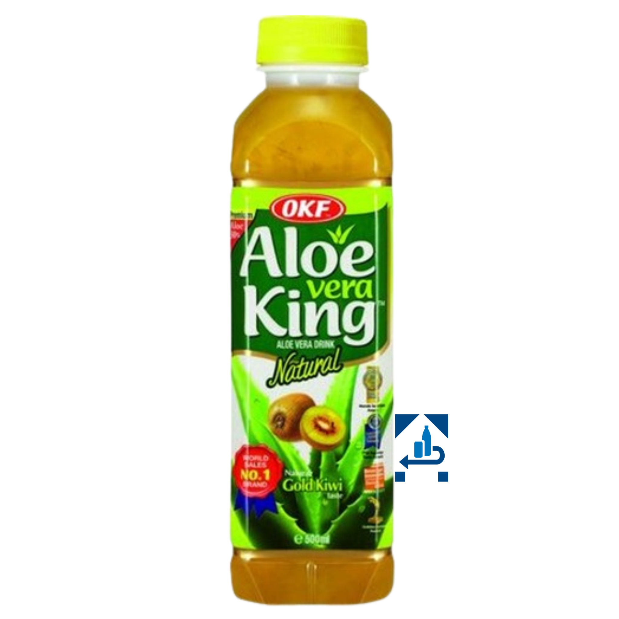 OKF Aloe Vera Getränk Gold Kiwi 500ml (16er-Pack)