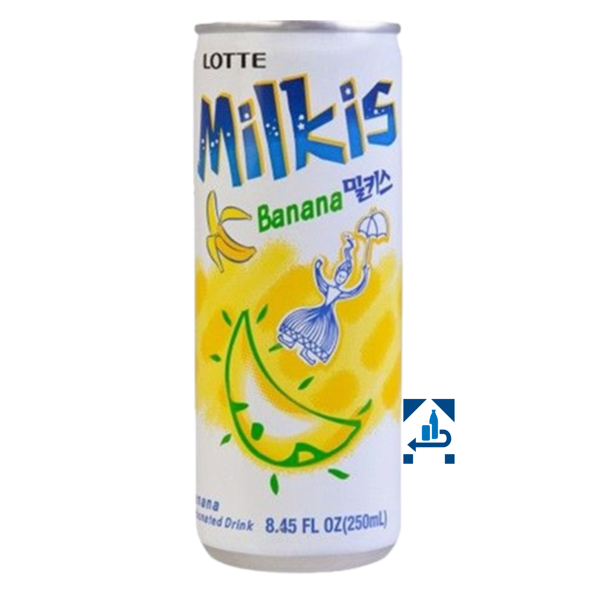 Lotte Milkis Banane Milchgetränk 250ml (10er-Pack)