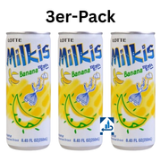 Lotte Milkis Banane Milchgetränk 250ml (3er-Pack)