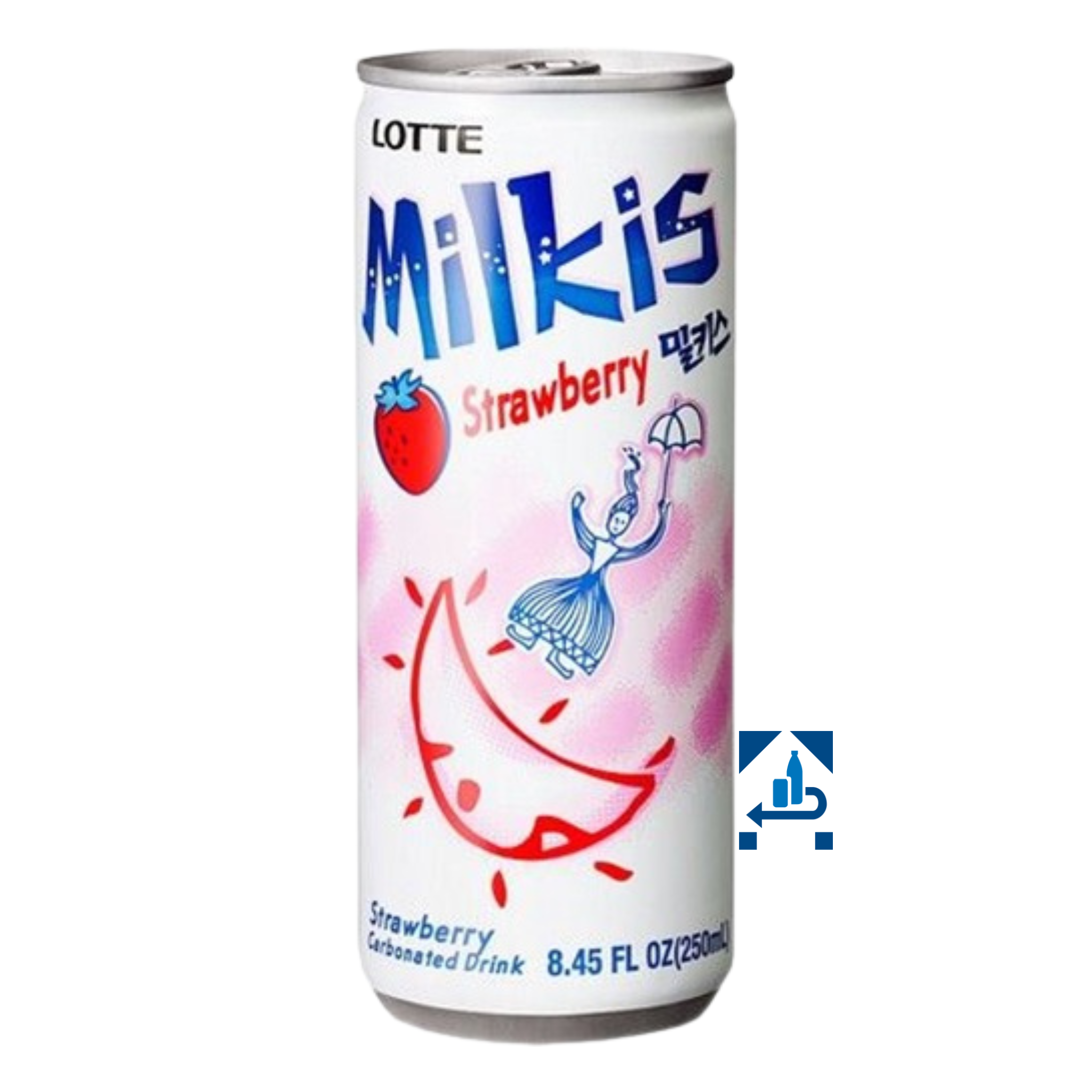 Lotte Milkis Erdbeere Milchgetränk 250ml (10er-Pack)
