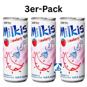 Lotte Milkis Erdbeere Milchgetränk 250ml (3er-Pack)