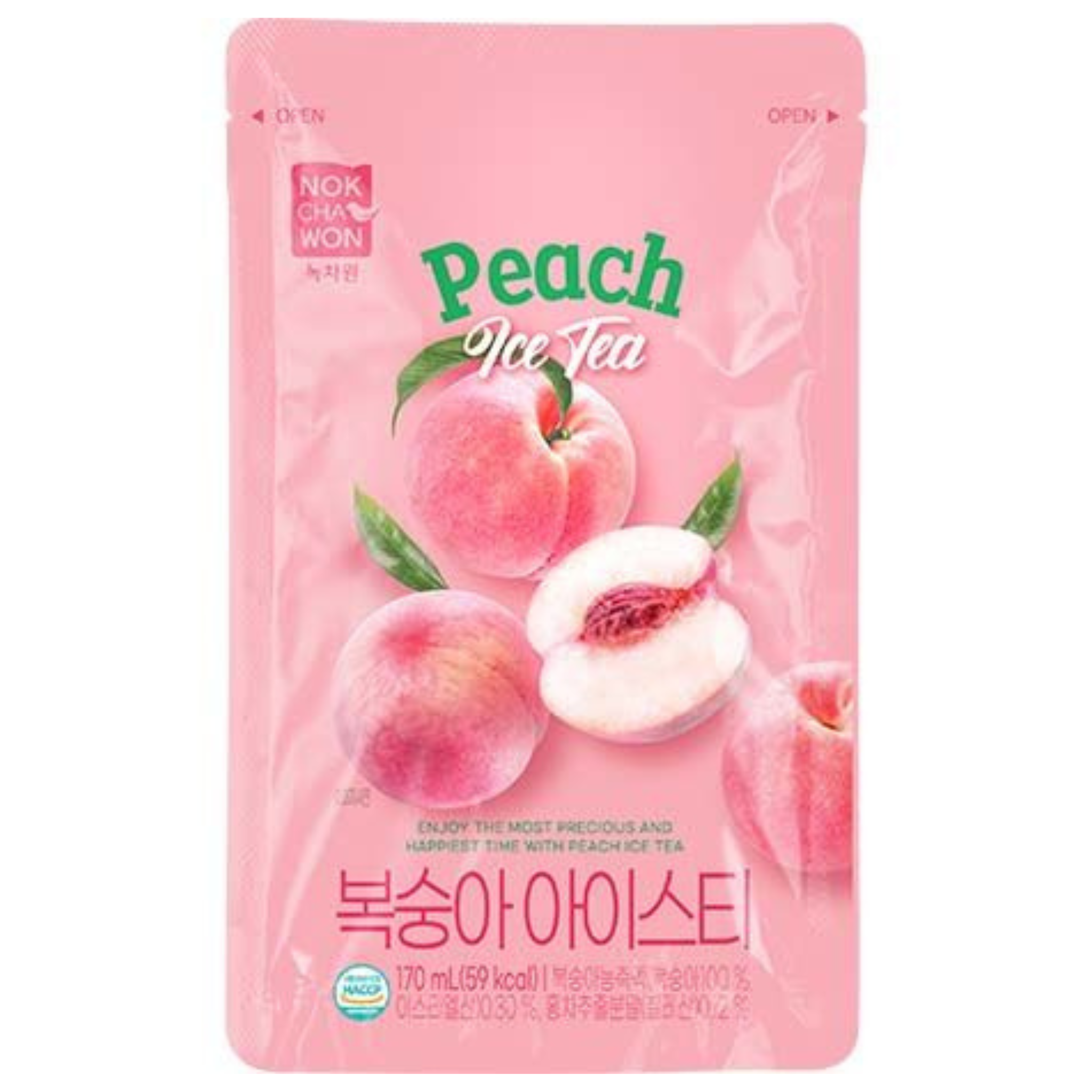 Nokchawon Peach Ice Tea Beutelgetränk 170ml (15er-Pack)