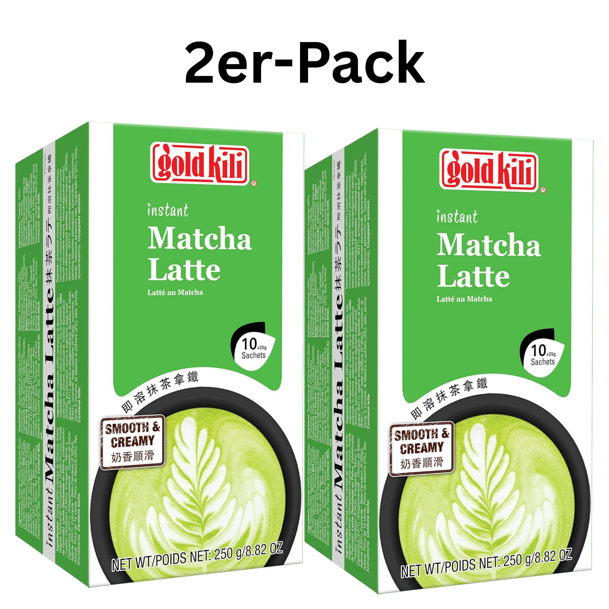 Gold Kili Instant Matcha Latte 250g (2er-Pack)