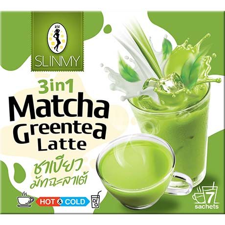 Slinmy 3in1 Matcha Latte Grüner Tee Instant 161g (4er-Pack)