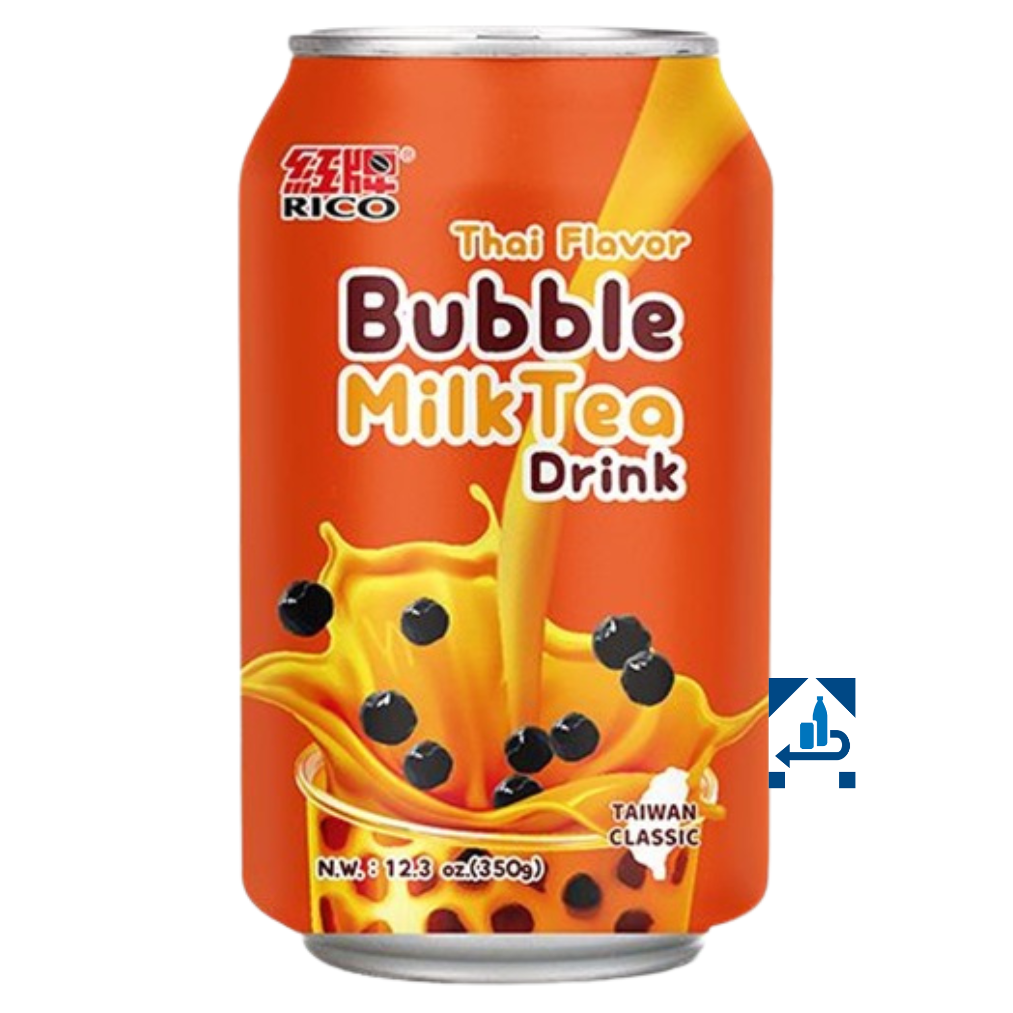 Rico Bubble Milk Tea Getränk Thai 340ml (6er-Pack)