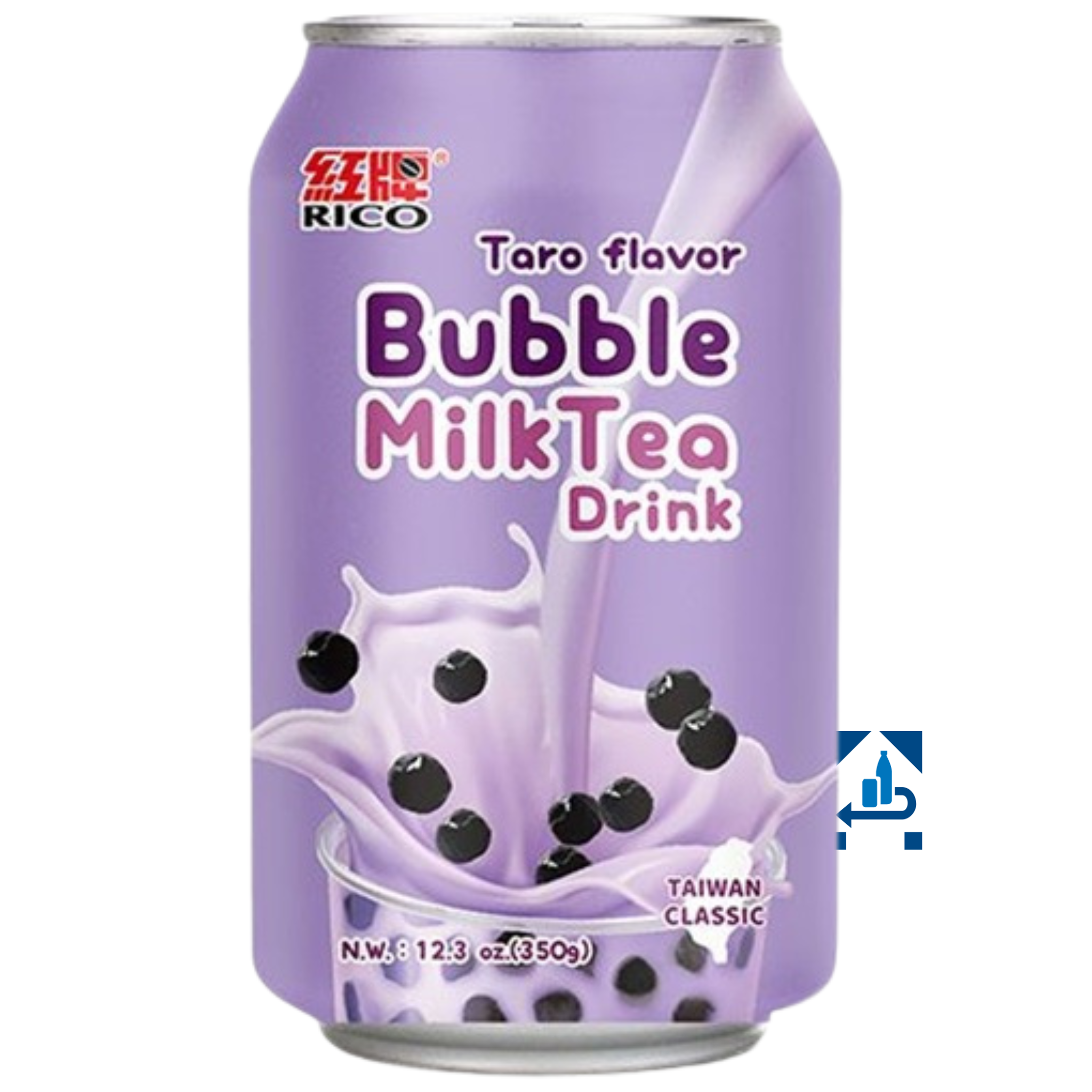 Rico Bubble Milk Tea Getränk Taro 340ml (6er-Pack)