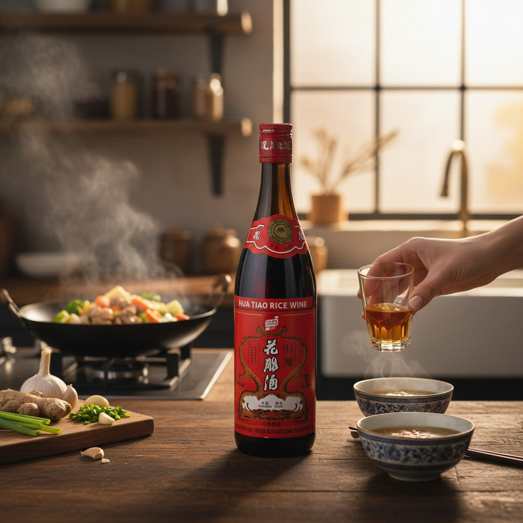 Golden Turtle Hua Tiao Reiswein Kochwein 14%, 640ml (4er-Pack)