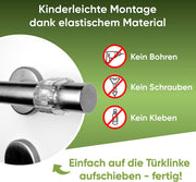 LÜNIC 4er Set Türklinkenpuffer Türstopper Türgriffpuffer Ring transparent