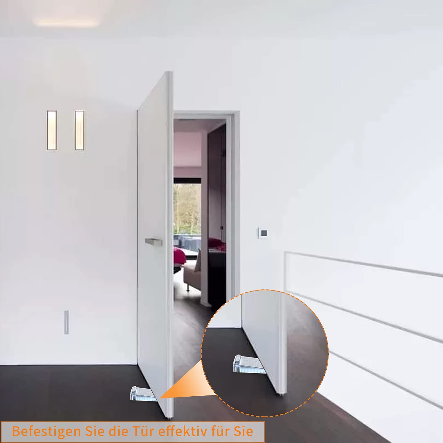 LÜNIC 2er Set Türkeil Fensterkeil Türstopper Boden Keilform  stapelbar