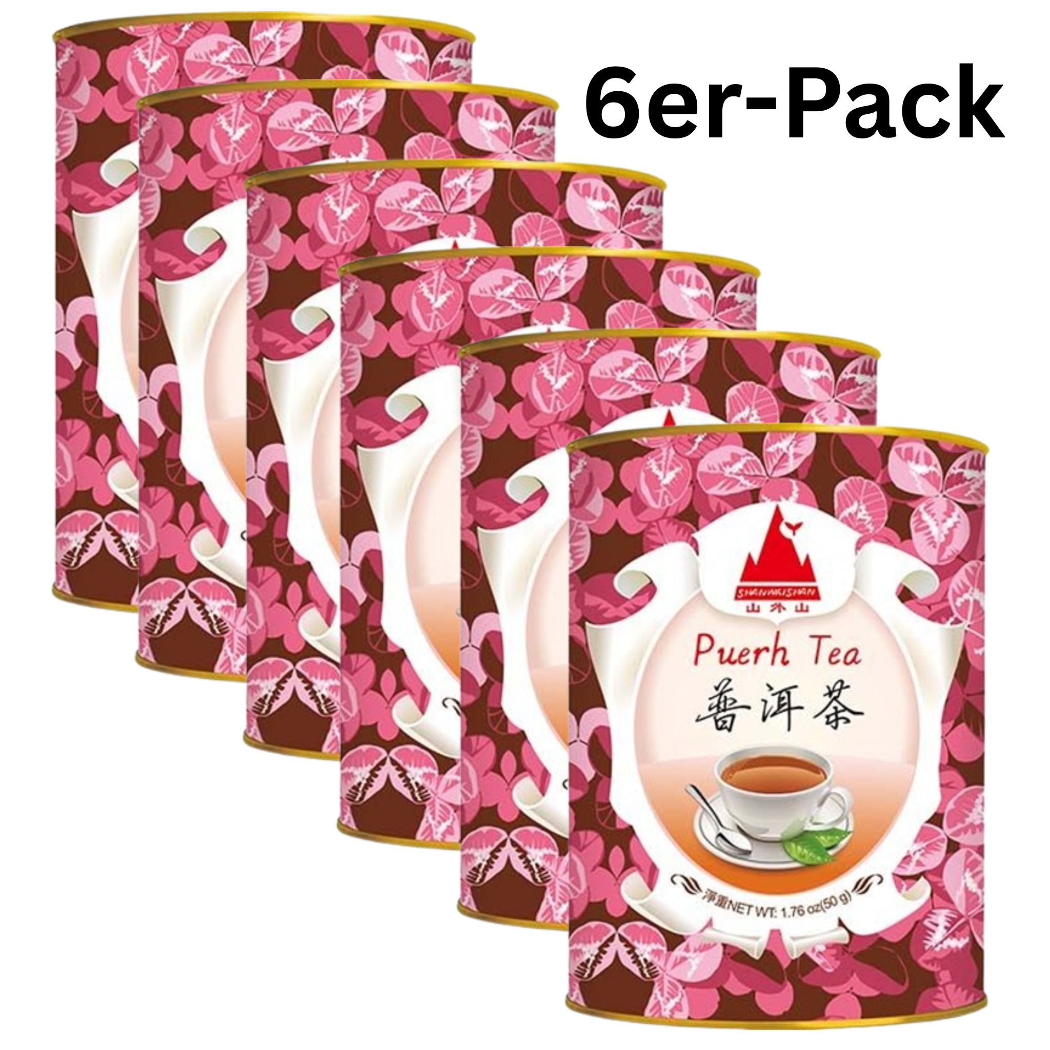 Shan Wai Shan Pu-Erh Tee 50g (6er-Pack)