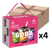 O's Bubble Instant Boba Bubble Tea Party Kit 6 Portionen 360g Taro Matcha Brauner Zucker (4er-Pack)