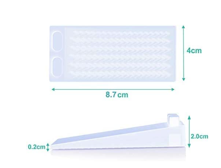 LÜNIC 2er Set Türkeil Fensterkeil Türstopper Boden Keilform  stapelbar